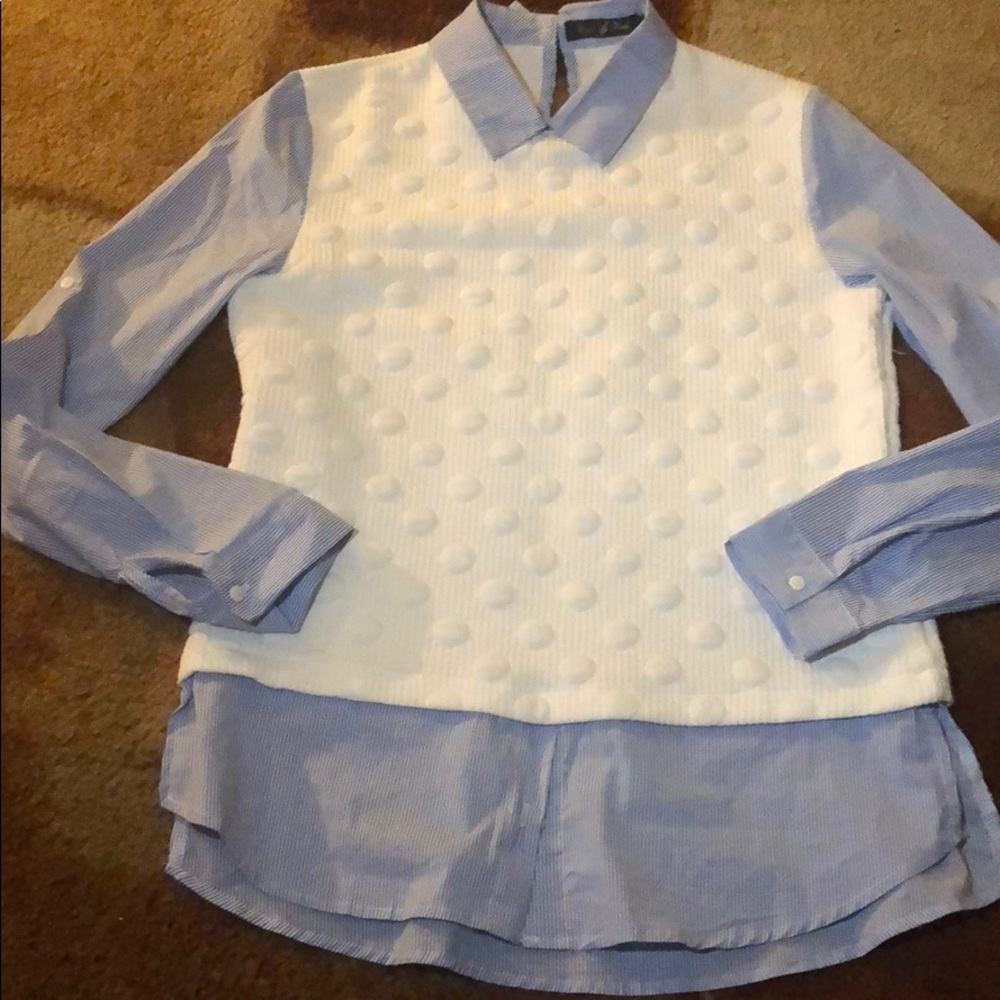 Eagle Rock Polka Dot Layered Top